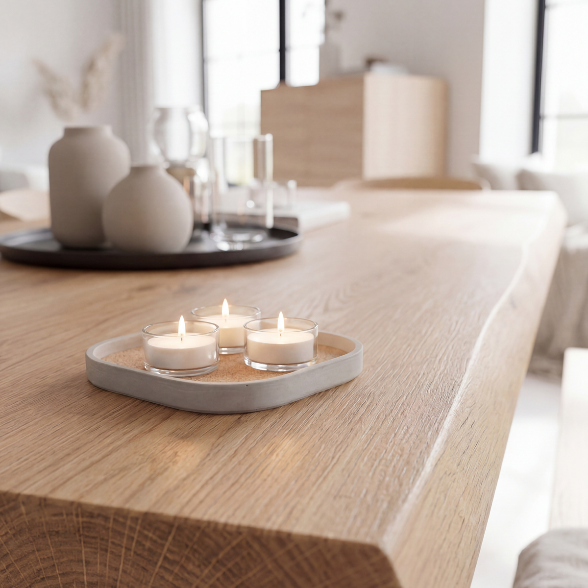 Giske Ablageschale aus Beton mit Korkboden, Ansicht 9