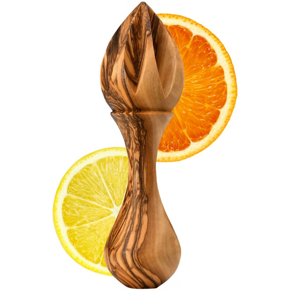 Zitronenpresse aus Olivenholz – 14 cm