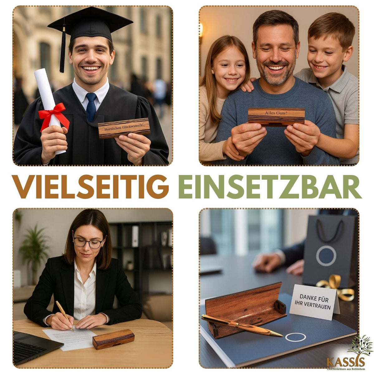 Kugelschreiber aus Olivenholz mit Holzschachtel, Ansicht 10